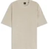 Floral-jacquard T-shirt in a cotton blend