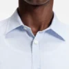 Floral-print slim-fit shirt in stretch linen