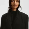 Formal coat with sequin embellishments