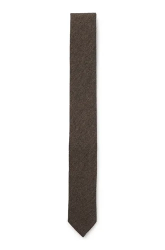 Formal tie with herringbone weave