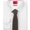 Formal tie with herringbone weave