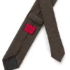 Formal tie with herringbone weave