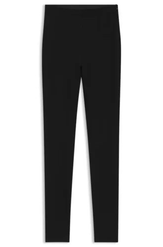 Front-cutline leggings in stretch jersey