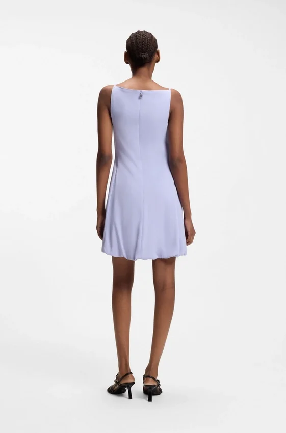 Front-pleat dress with balloon skirt Front-pleat dress with balloon skirt