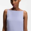 Front-pleat dress with balloon skirt Front-pleat dress with balloon skirt
