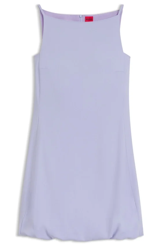 Front-pleat dress with balloon skirt Front-pleat dress with balloon skirt