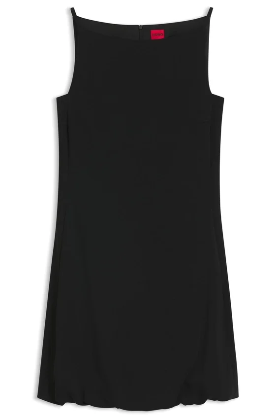 Front-pleat dress with balloon skirt Front-pleat dress with balloon skirt