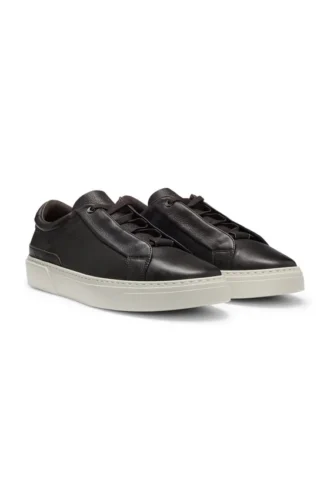 Gary leather trainers with hidden laces
