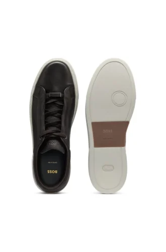 Gary leather trainers with hidden laces