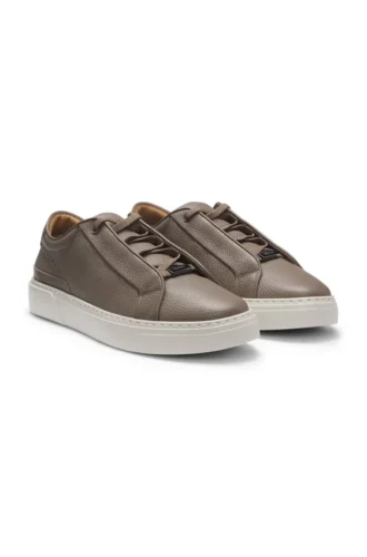 Gary trainers in grained leather Gary trainers in grained leather