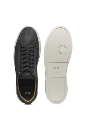 Gary trainers in velour-effect suede