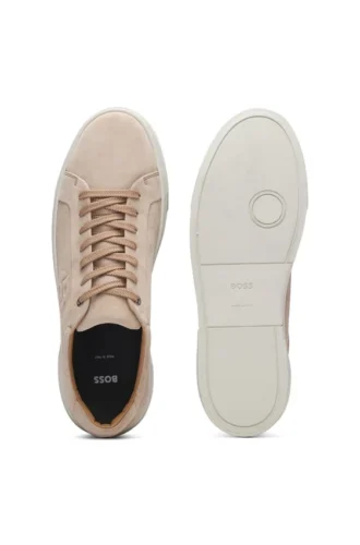 Gary trainers in velour-effect suede
