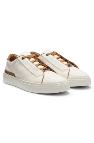Gary trainers with leather trims