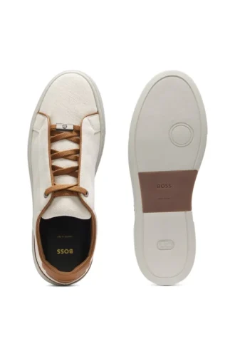 Gary trainers with leather trims