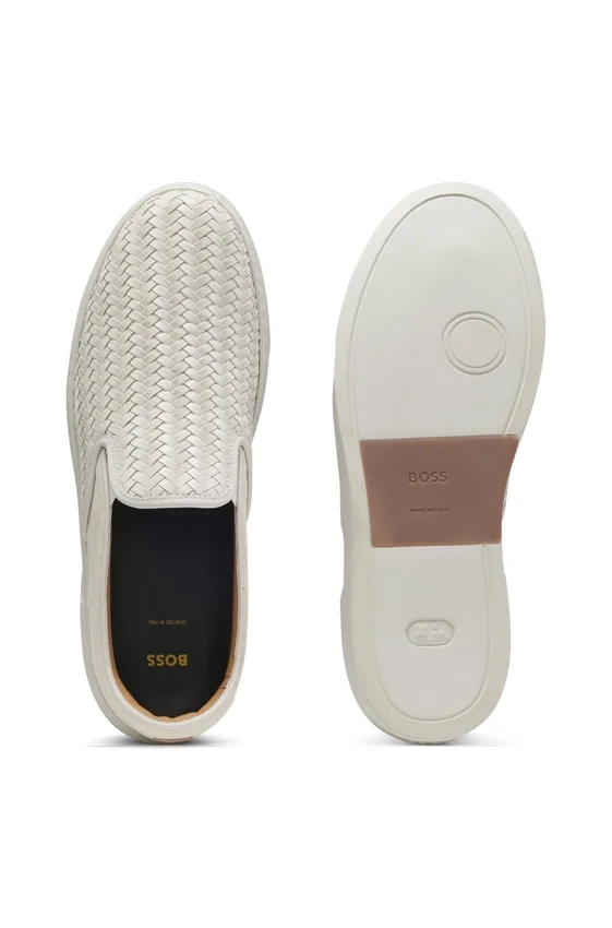 Gary trainers with plain and woven suede Gary trainers with plain and woven suede