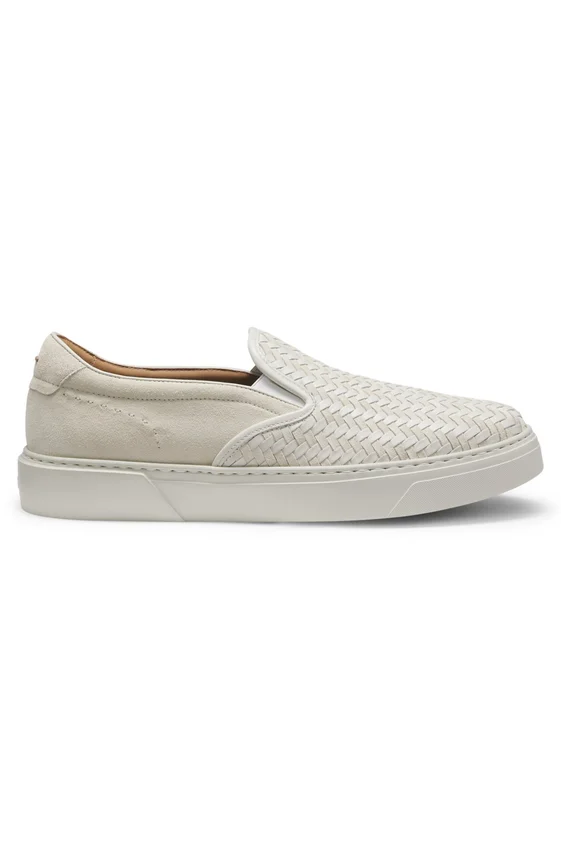 Gary trainers with plain and woven suede Gary trainers with plain and woven suede