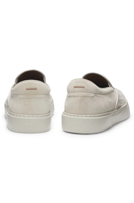 Gary trainers with plain and woven suede Gary trainers with plain and woven suede