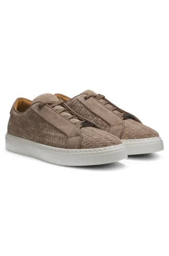 Gary trainers with woven suede uppers