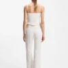 Gathered bandeau top with straps Gathered bandeau top with straps