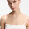 Gathered bandeau top with straps Gathered bandeau top with straps