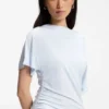 Gathered-detail dress in a slim fit