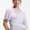 Gathered-detail dress in a slim fit