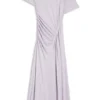 Gathered-detail dress in a slim fit