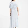Gathered-detail dress in a slim fit