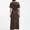 Gathered-detail dress in a slim fit