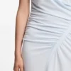 Gathered-detail dress in a slim fit