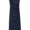Gathered-detail maxi dress in satin Gathered-detail maxi dress in satin
