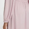 Gathered-detail mini dress in crinkle satin