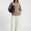 Gathered-waist jacket with water-repellent finish Gathered-waist jacket with water-repellent finish