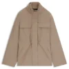 Gathered-waist jacket with water-repellent finish Gathered-waist jacket with water-repellent finish