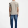 Geometric-jacquard T-shirt in cotton