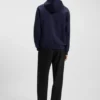 Geometric-tape hoodie in a cotton blend