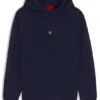 Geometric-tape hoodie in a cotton blend