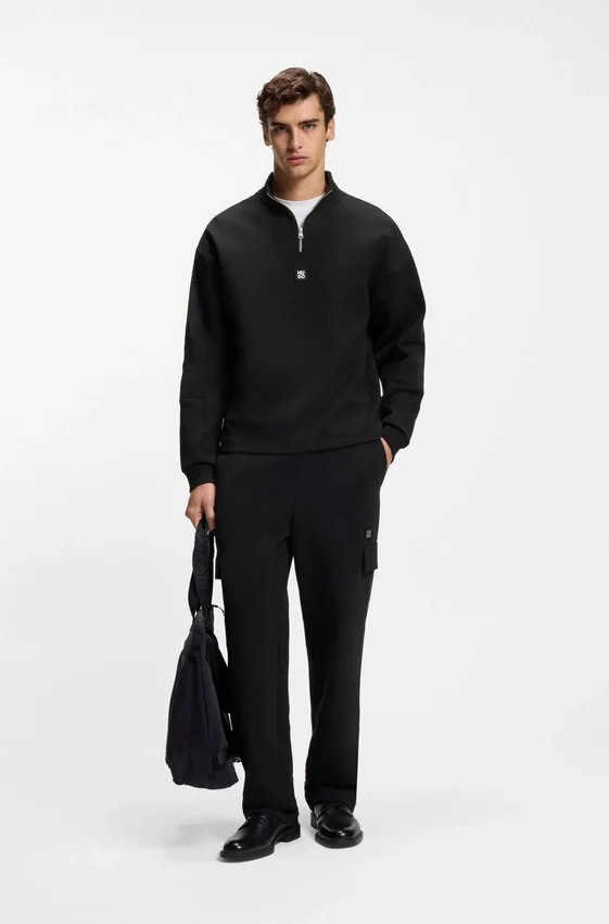 Geometric-tape sweatshirt in a cotton blend Geometric-tape sweatshirt in a cotton blend