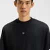 Geometric-tape T-shirt in interlock cotton