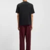 Geometric-tape T-shirt in interlock cotton