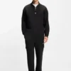Geometric-tape tracksuit bottoms in a cotton blend