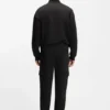 Geometric-tape tracksuit bottoms in a cotton blend