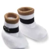 Gift-boxed beanie hat and booties for babies