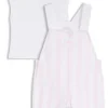 Gift-boxed cotton overalls and T-shirt set for babies Gift-boxed cotton overalls and T-shirt set for babies