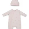 Gift-boxed logo sleepsuit and hat for babies