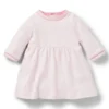 Gift-boxed printed-cotton dress for babies