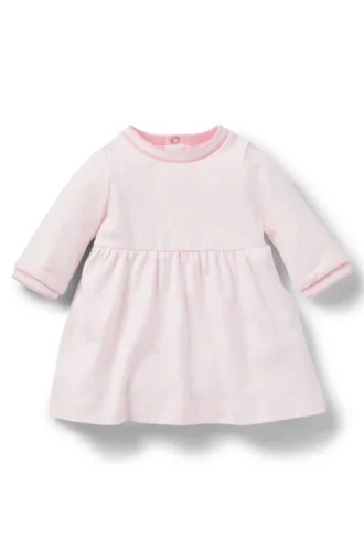 Gift-boxed printed-cotton dress for babies