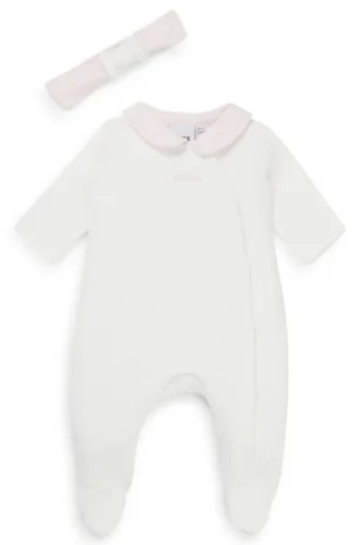 Gift-boxed sleepsuit and headband for babies