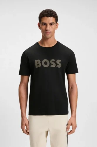 Gloss-logo T-shirt in Pima cotton