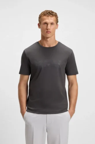 Gloss-logo T-shirt in Pima cotton